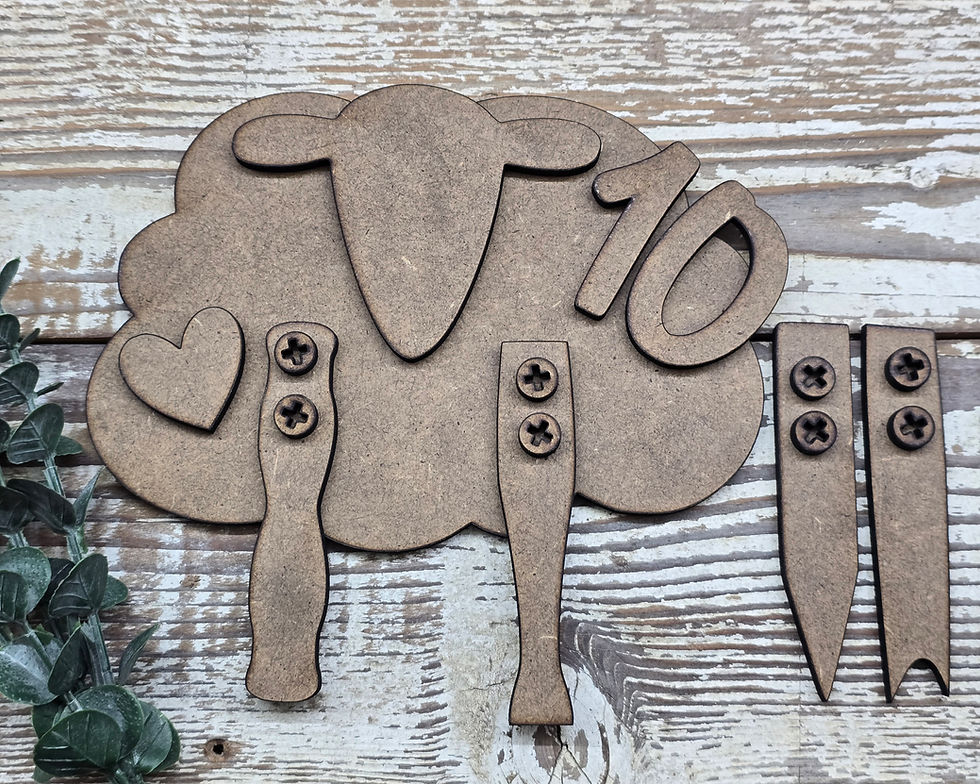 Thumbnail: SVG Bundle - The No. 10 Ranch Lamb - DIY Wood Kit - SVG • PNG • PDF Pa