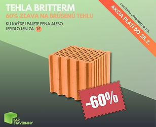 60% zľava na brúsenú tehlu