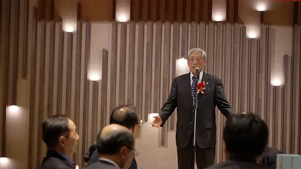 日本吉林總商會理事長何德倫致辭