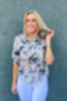 Thumbnail: Pleat detail Soft Floral Blouse