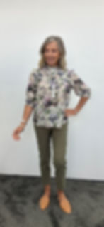 Thumbnail: Pleat detail Soft Floral Blouse