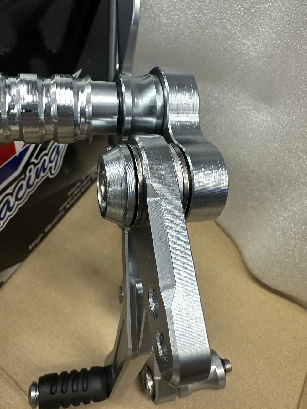 Thumbnail: RSV RACING REAR SETS BILLET SILVER