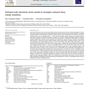 National-scale electricity sector model to strategize national clean energy transition