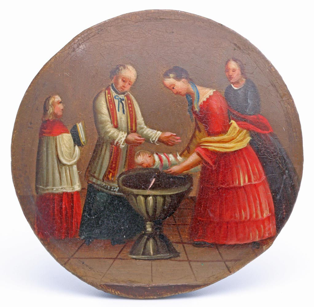 Continental school miniature