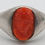 Thumbnail: antique ring in silver with a carved coral head insert