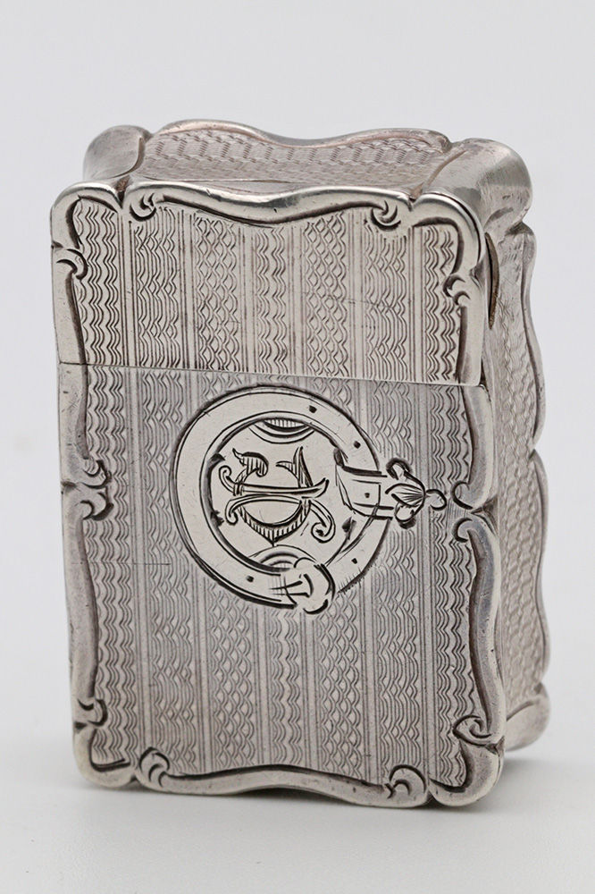 Thumbnail: William Neal Silver Early Victorian combination Vesta Case/Cigar Cutter
