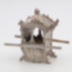 Thumbnail: Silver miniature sedan chair