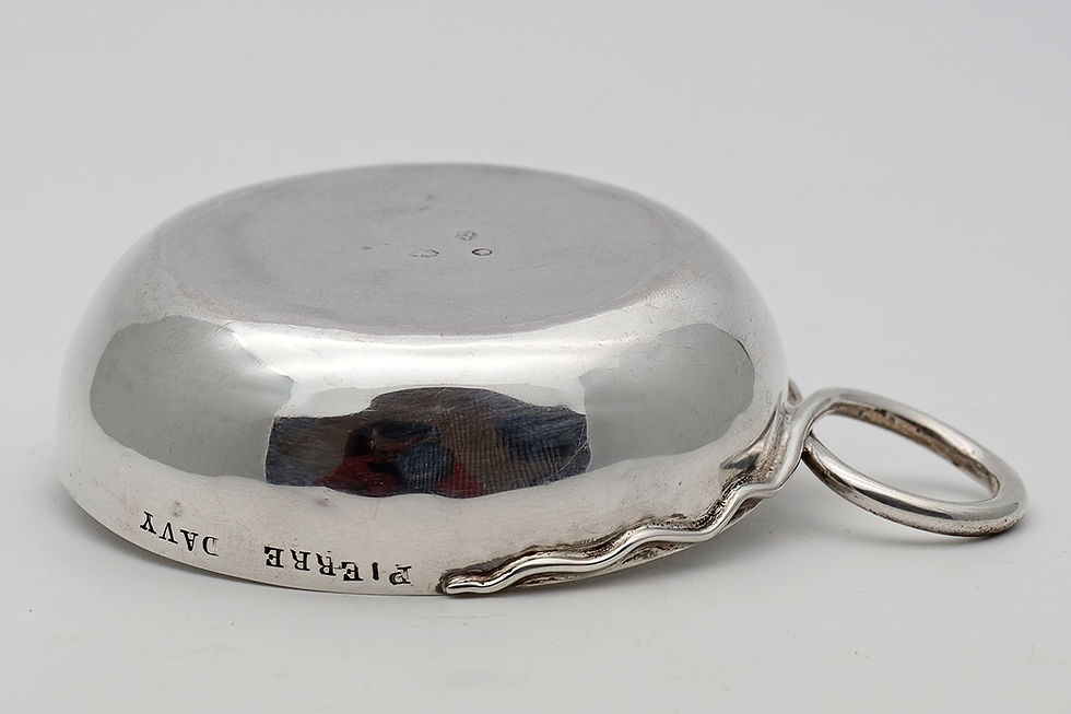 Thumbnail: French provincial silver wine taster or taste-de-vin