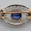 Thumbnail: Edwardian platinum, diamond and sapphire brooch