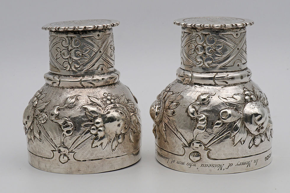 Thumbnail: Unusual Victorian silver beakers