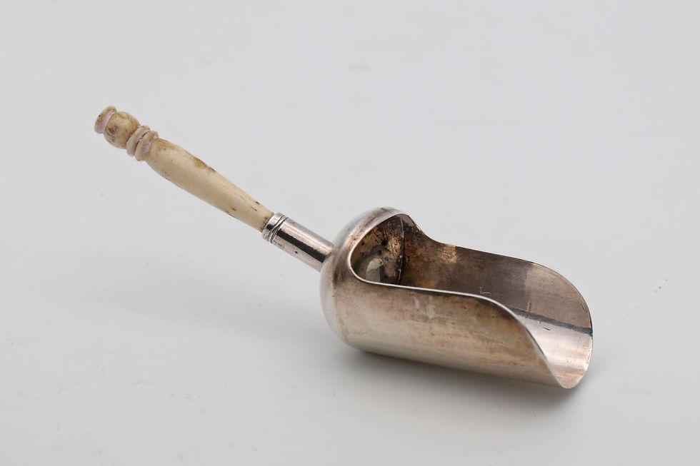 Thumbnail: Georgian silver caddy spoon