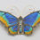 Thumbnail: David-Andersen silver and enamel butterfly  brooch