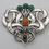 Thumbnail: Art Nouveau silver Skonvirke brooch