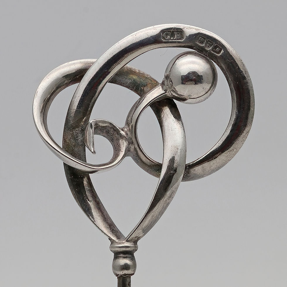 Thumbnail: Charles Horner silver Art Nouveau hatpin