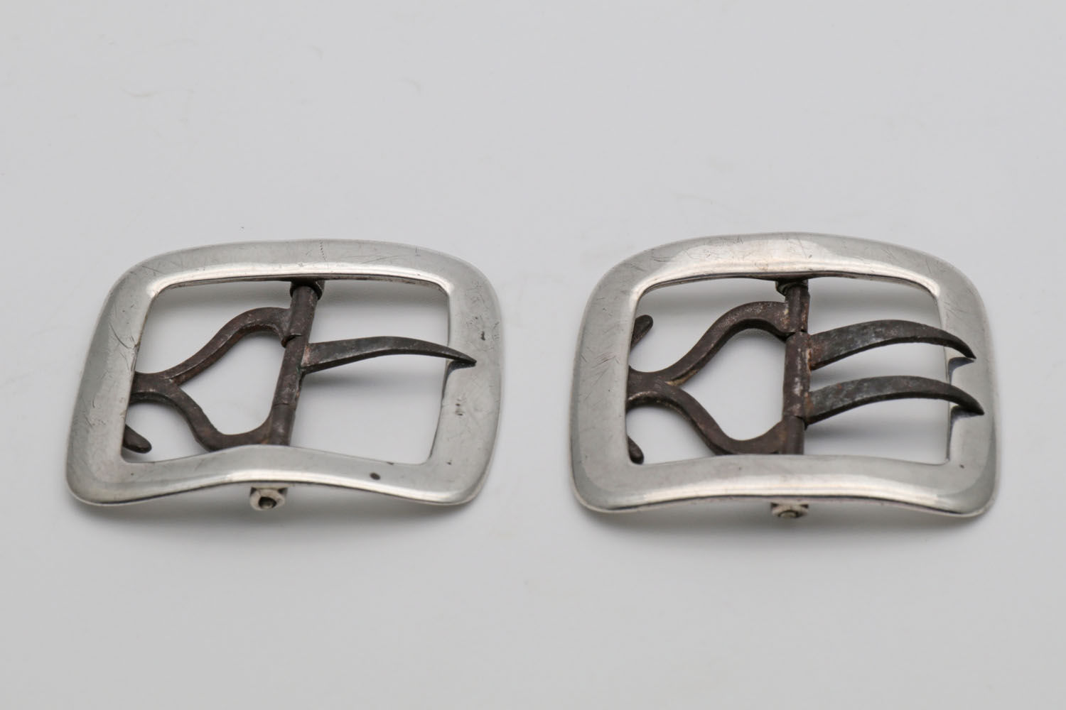 Pair of silver shoe buckles
