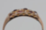Thumbnail: Edwardian gold ring set with rubies and pearls