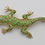 Thumbnail: Mid 20th century 18ct gold and demantoid garnet salamander brooch