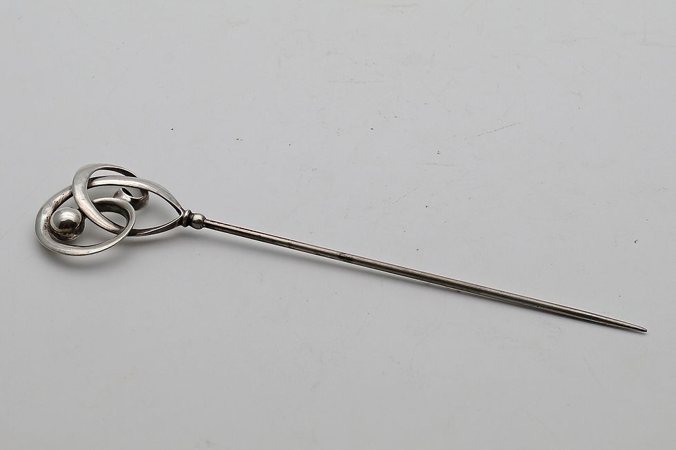 Thumbnail: Charles Horner silver Art Nouveau hatpin