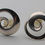 Thumbnail: Silver spiral earrings Georg Jensen