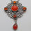Thumbnail: Arts & Crafts silver fire opal necklace attr. Edward Spencer Edward Spencer