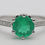 Thumbnail: 1970s Emerald and white gold diamond ring
