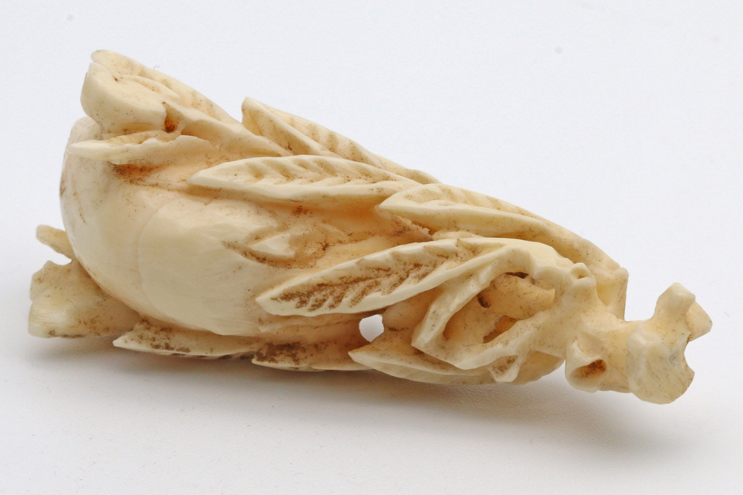 Antique carved bone or ivory fruit