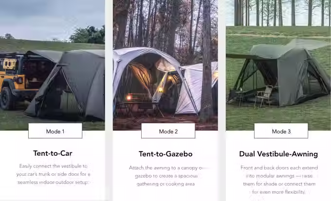 Case Study: Altara: World's First Dual Awning Modular Camping Tent