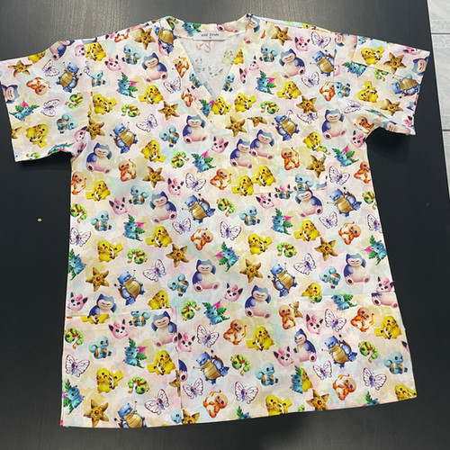 Australian Made Scrub Top- Pokémon OG