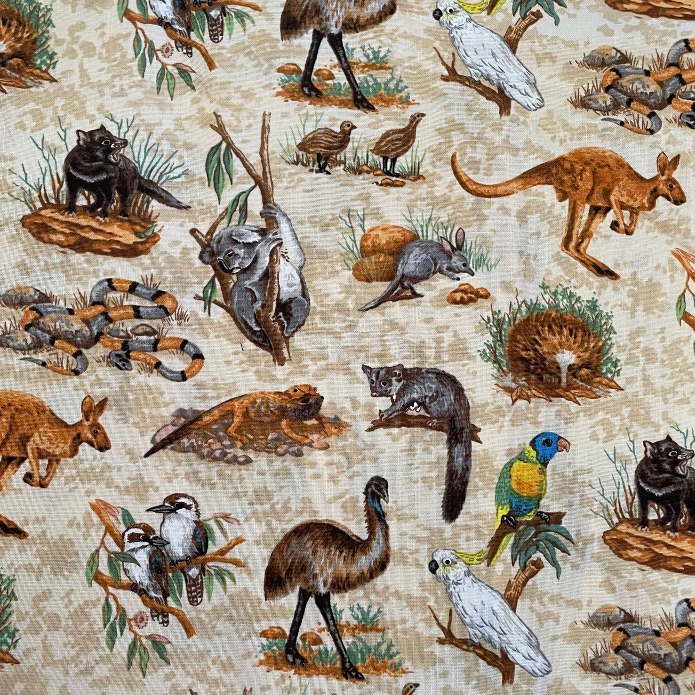 Australiana (Sand) Scrunchie