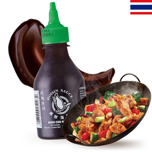 FLYING GOOSE SALSA HOISIN HALAL VEGANO 200ml OKIDOKI Asian Market