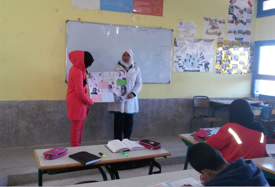 Presenting a poster