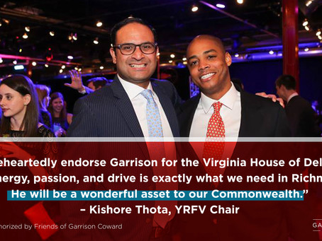 Thota endorses Garrison