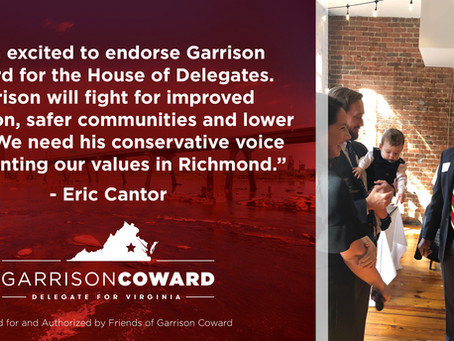 Eric Cantor endorses Garrison