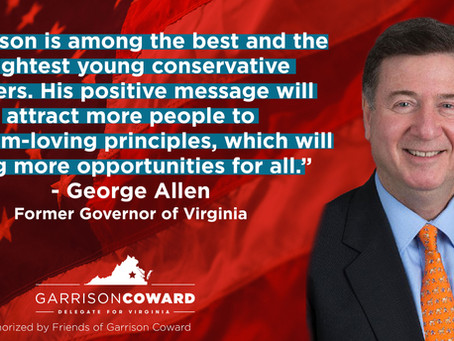 George Allen endorses Garrison