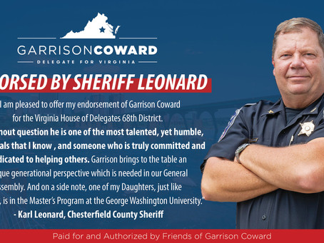 Sheriff Karl Leonard Endorses Garrison