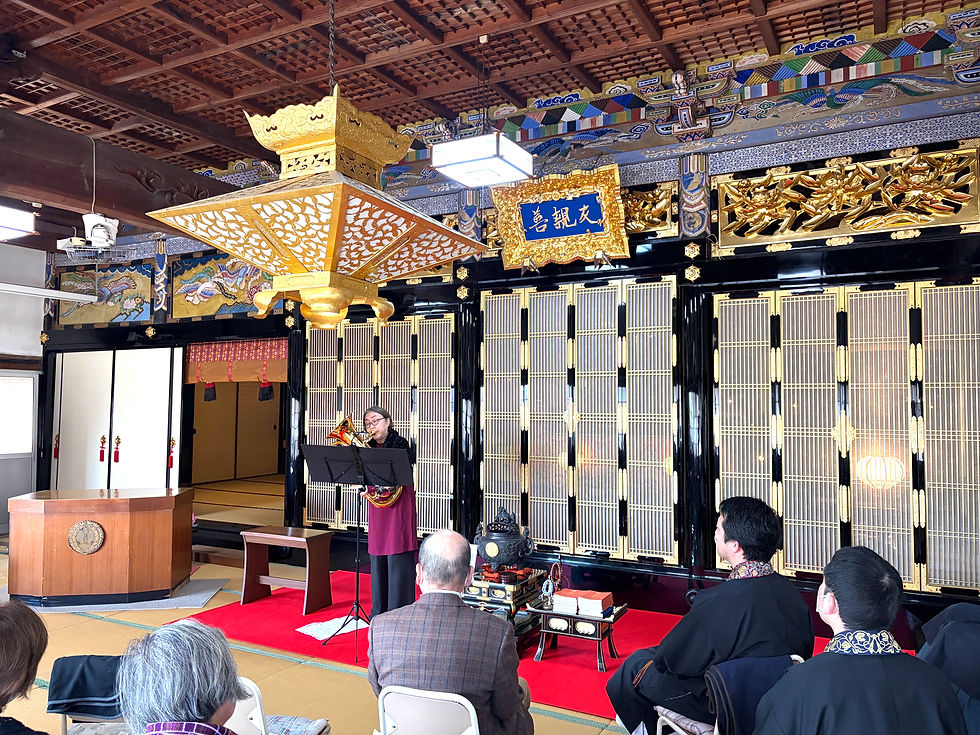 お寺での演奏の1部をYouTubeにアップしました