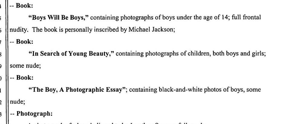 The Books & Pornographic Material Found In Neverland 