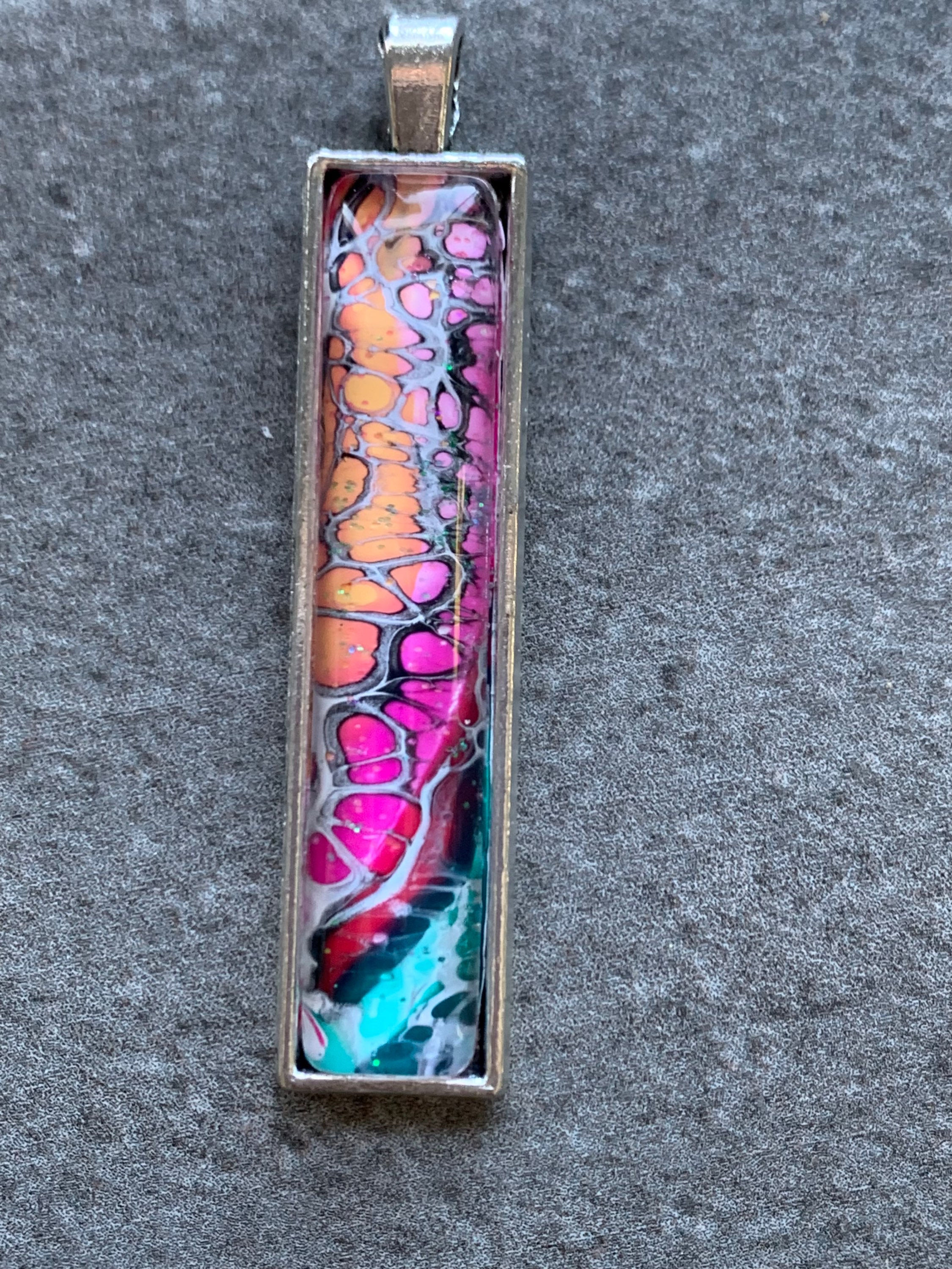 Rainbow path Pendant with complimentary chain