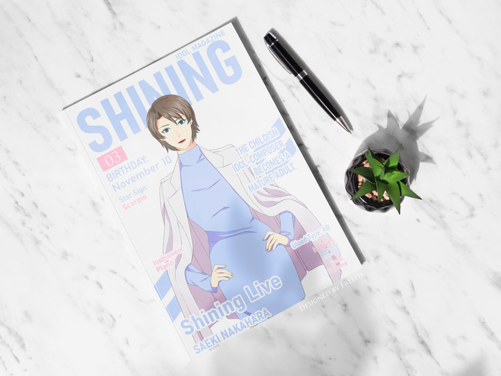 SHINING IDOL MAGAZINE SAEKI MOCK UP SAMPLE