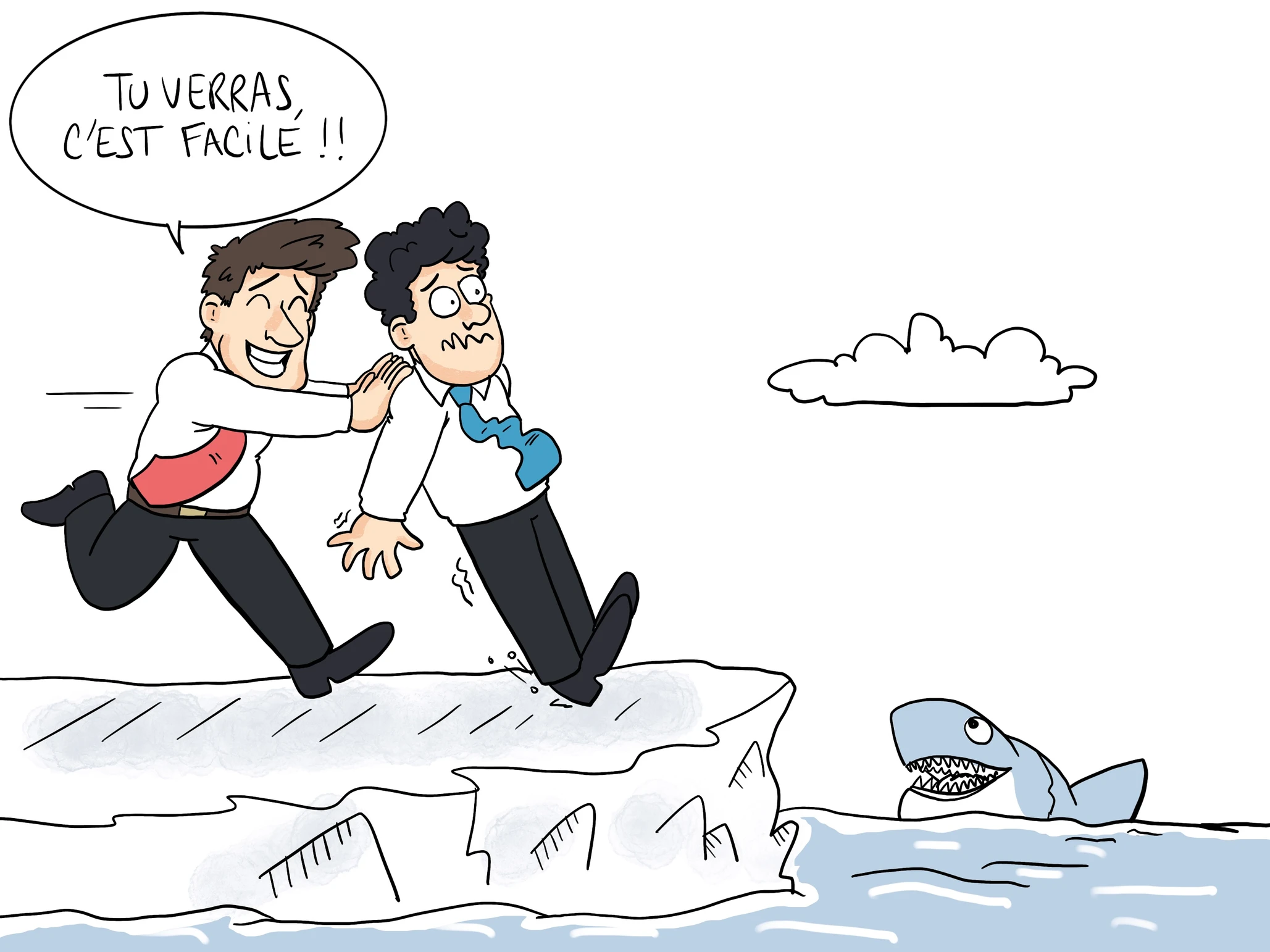 saynète humoristique sur l'accompagnement managérial