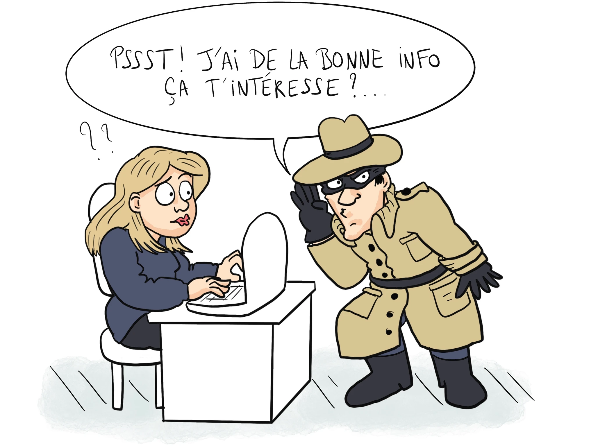 dessin de presse humour manque de communication en entreprise