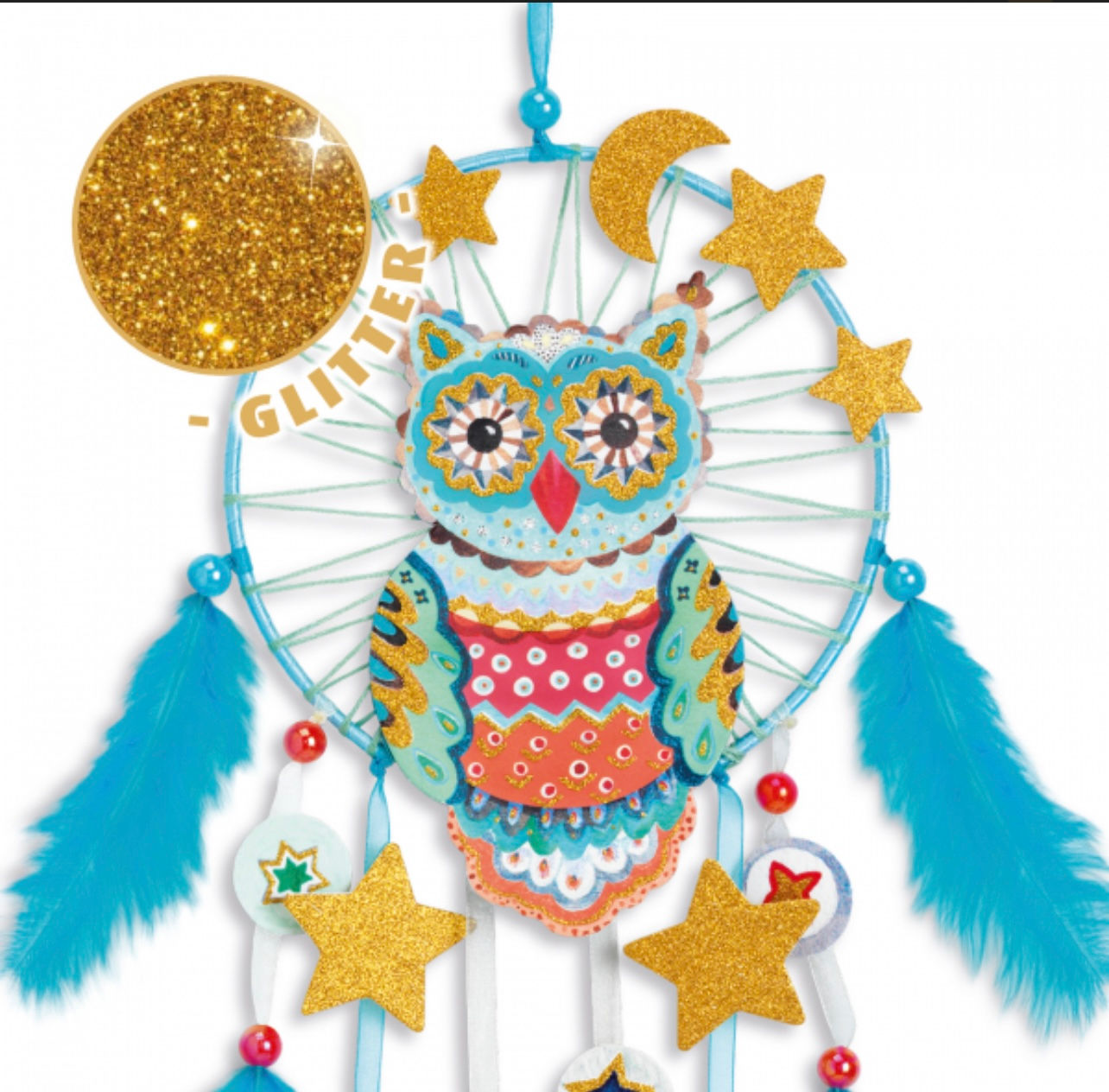 DJECO DIY Sapņu ķērājs - Zelta pūce