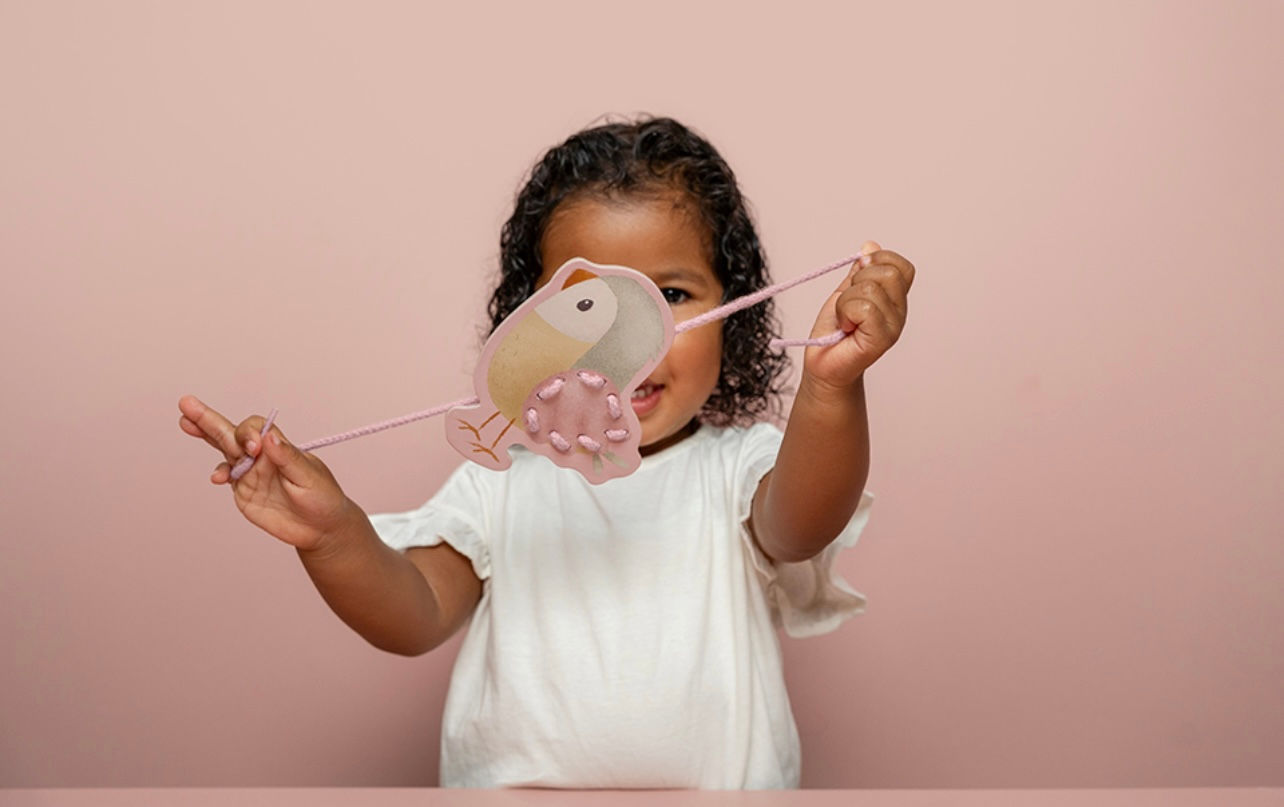 LITTLE DUTCH vēršanas spēle bērniem FLOWERS & BUTTERFLIES