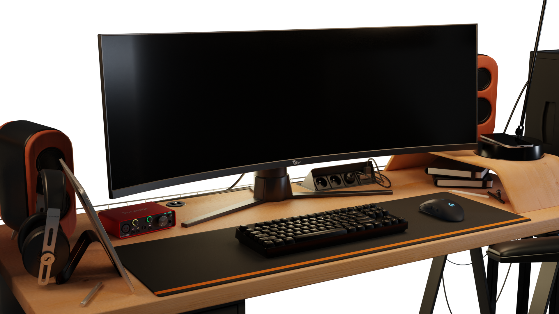 Full Desk setup - 3D model by Vivien Deroche (@blue-odym) [d5d3723 ...