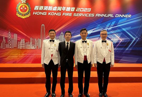 參與於灣仔香港會議展覽中心舉行香港消防處周年晚宴2023