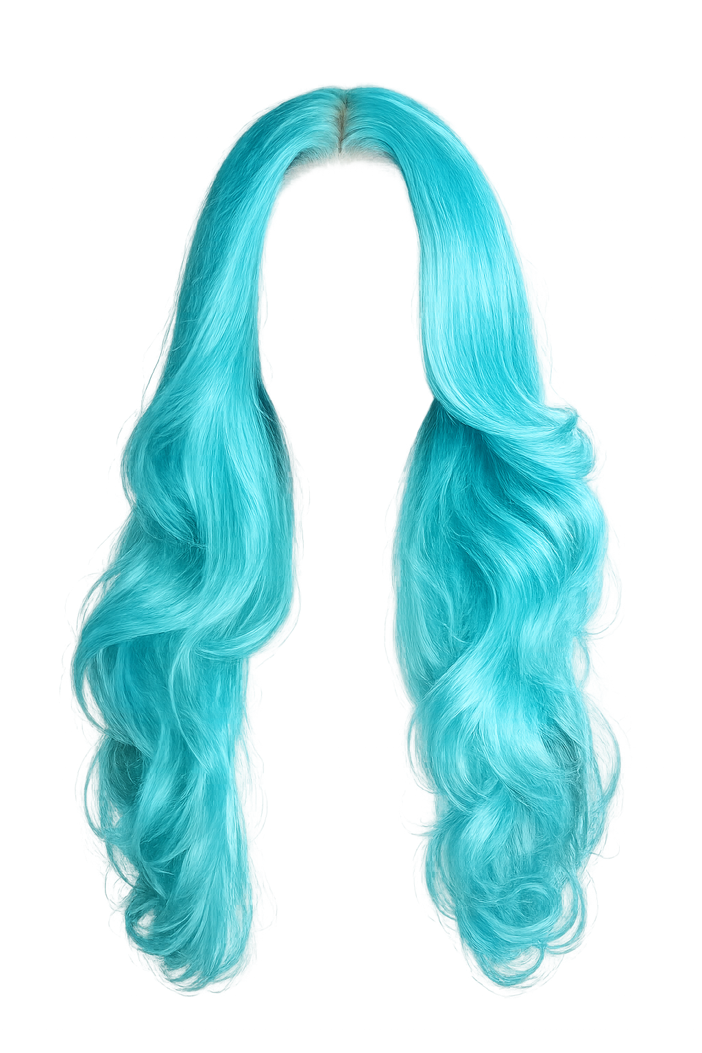 13x4 Teal Custom Made Colour Human Hair