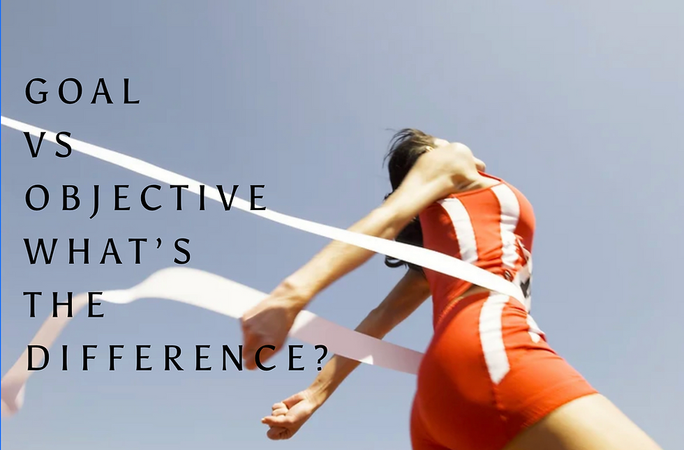 Goal vs Objective do you know the difference?