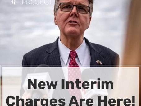 Lt. Gov. Dan Patrick Releases New Interim Charges