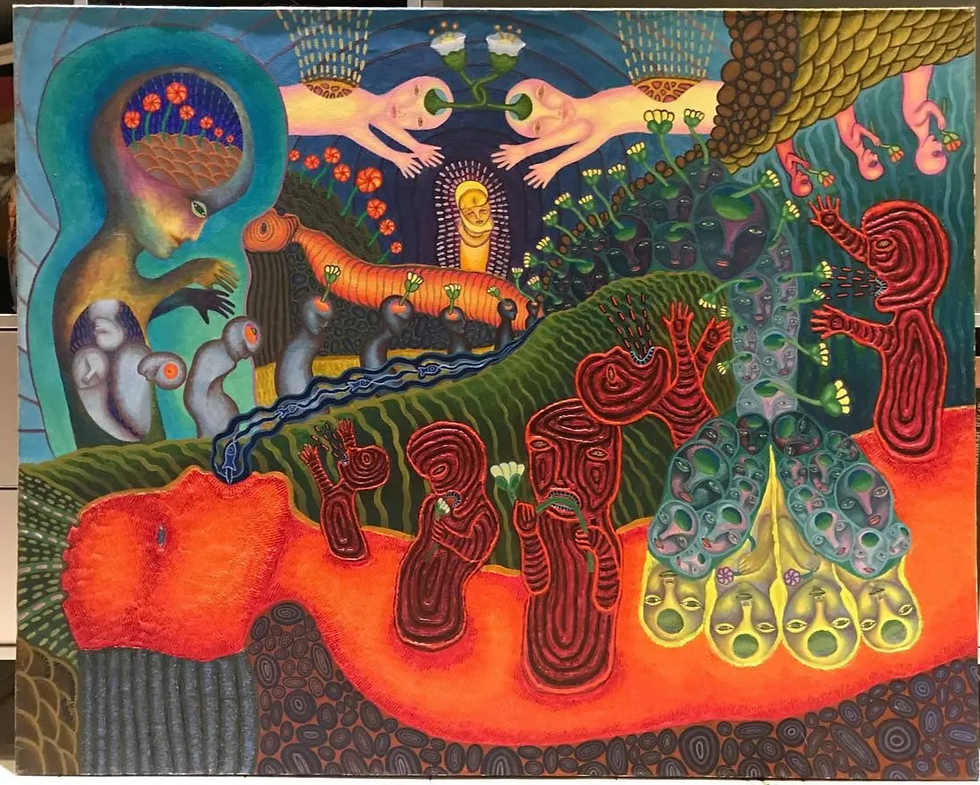 Thumbnail: "Invasion. Somnas" by Natalia Kaspirovich, 80 x 100 cm, 2002