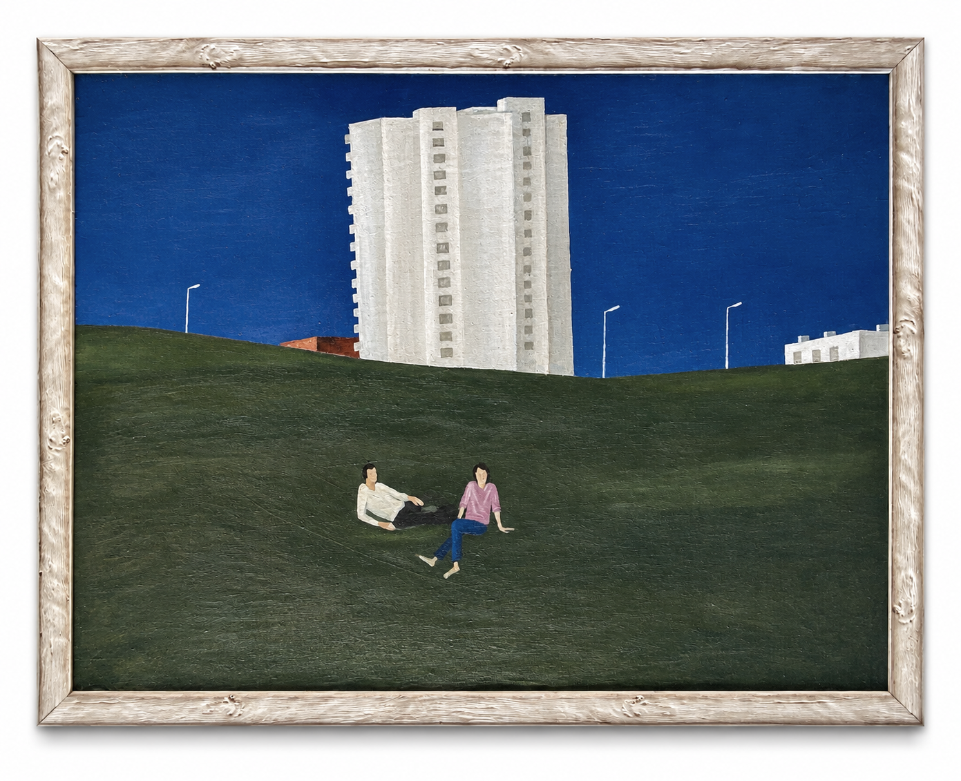 "Resting in a New Suburb" by Igor Novikov, 94 x 75 cm, 1990s